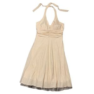 Speechless sparkling cream cocktail dress, Medium